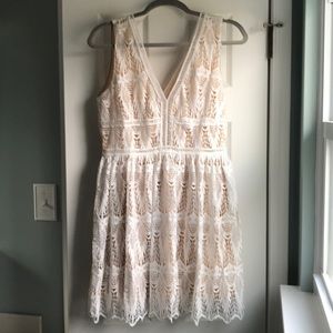 White lace dress